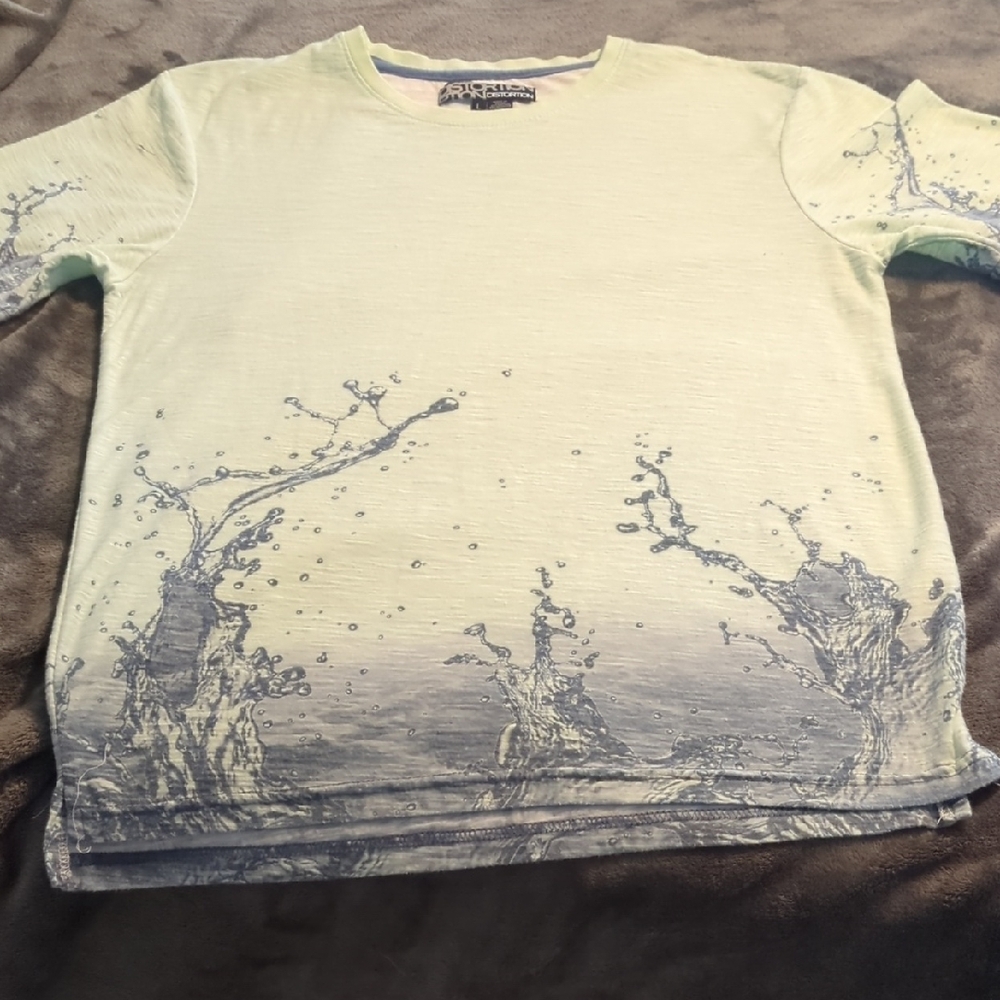 Light Green Artistic T-Shirt